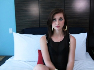 Gorgeous teen smiles as she prepares to work on a big dick POV style