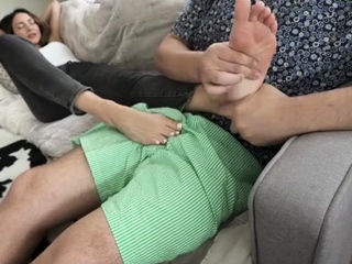 Stella Liberty - Your Secret Fetish footjob over pants