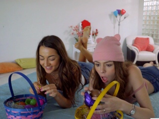 Easter bunny custome creampie surprise