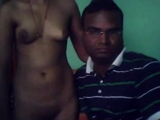 Desi couple having a session on webcam