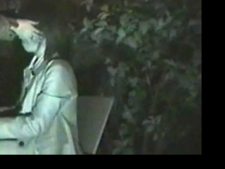 Hidden camera outdoor blowjob