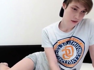 Cute teen shows off his smooth butt