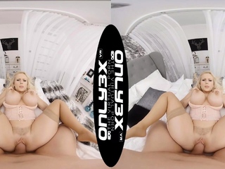 Big tits blonde Angel Wicky heavenly sex in VR