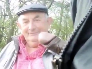 Grandpa in park